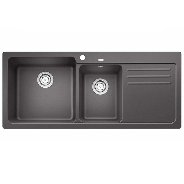 Εικόνα από Νεροχύτης Blanco Naya 8 S Silgranit 116x50cm Volcano Grey 527314