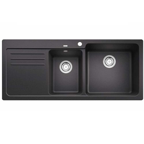 Εικόνα από Νεροχύτης Blanco Naya 8 S Silgranit 116x50cm Black 525946