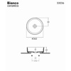 Εικόνα από Νιπτήρας Μπάνιου Bianco Ceramica Focus 33036-300 Ø36cm