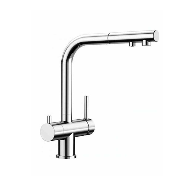 Εικόνα από Μπαταρία Κουζίνας Φιλτραρίσματος Νερού Blanco Fontas-S II Ντους 525199 PVD Steel