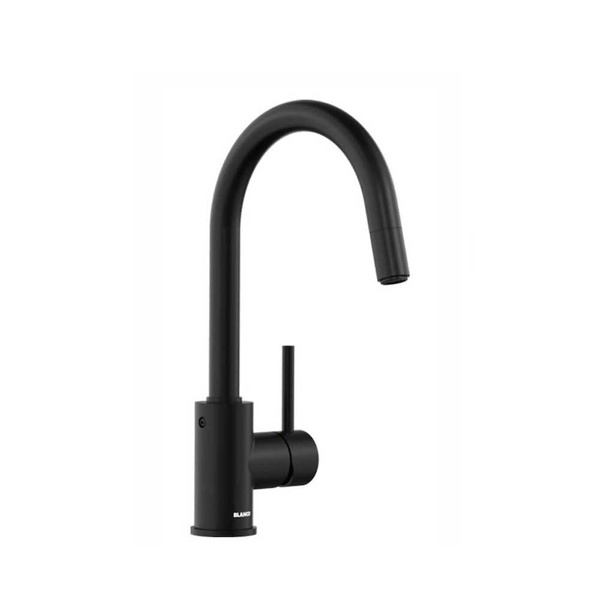 Εικόνα από Μπαταρία Κουζίνας Blanco Mida-S Ντους 526653 Black Matt