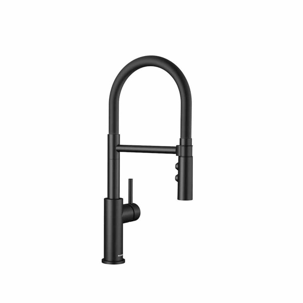 Εικόνα από Μπαταρία Κουζίνας Blanco Catris-S Flexo 525793 Ντους Με Μαγνητική Επαφή Μαύρο Ματ