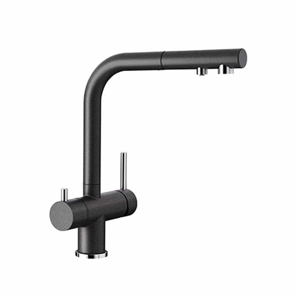 Εικόνα από Μπαταρία Κουζίνας Φιλτραρίσματος Νερού Blanco Fontas-S II Ντους 525200 Anthracite