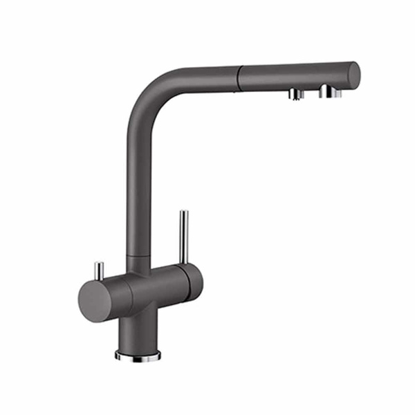 Εικόνα από Μπαταρία Κουζίνας Φιλτραρίσματος Νερού Blanco Fontas-S II Ντους 525207 Rock Grey