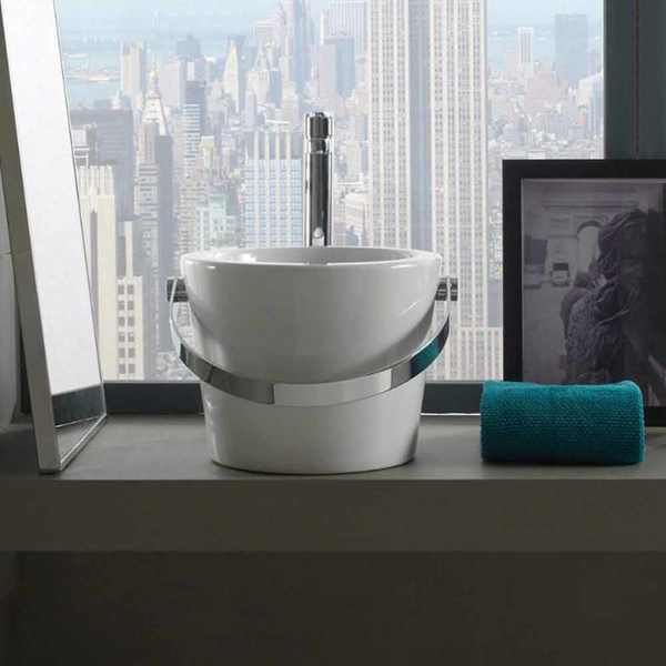 Εικόνα από Νιπτήρας Μπάνιου Scarabeo Bucket 8801-300 Ø30xH22,5cm