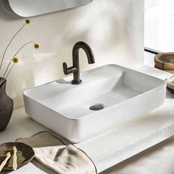 Εικόνα από Νιπτήρας Μπάνιου Bianco Ceramica Crest 39055-300 55x40cm