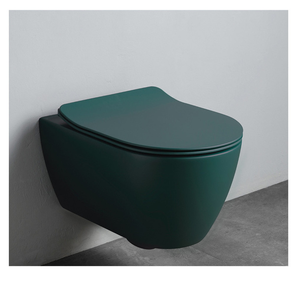 Εικόνα από Λεκάνη Κρεμαστή Scarabeo Moon Clean Flush 552000SC-900 Rimless 50,5cm Musk Με Slim Soft Close Κάλυμμα