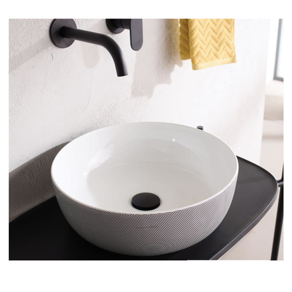 Εικόνα από Νιπτήρας Μπάνιου Scarabeo Glam 1807-SENR Ø39cm Pois Black