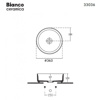 Εικόνα από Νιπτήρας Μπάνιου Bianco Ceramica Etna 33036-530 Ø36cm Taupe Matt