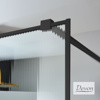 Εικόνα από Διαχωριστικό Ντους Devon Iwis Fluted Walk-in IW90FC-400 87-89cm Black Matt