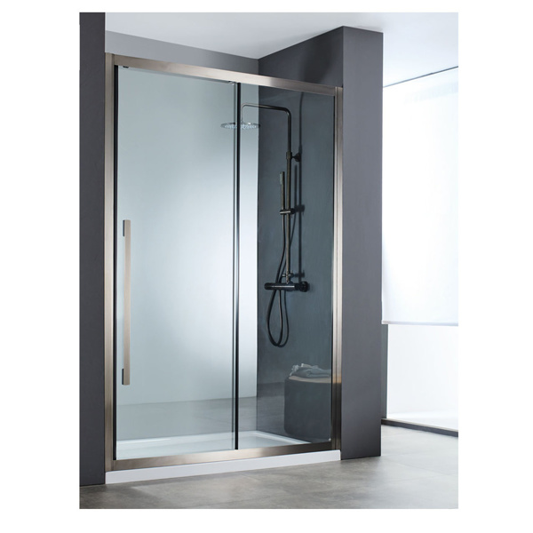 Εικόνα από Καμπίνα Ντουσιέρας Devon Noxx Slider 1+1 SLN100C-411 97-99cm Clean Black Brushed PVD