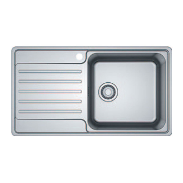 Εικόνα από Νεροχύτης Franke Bell 611 (86x48) Ραβδώσεις Δεξιά Λείος Inox 3011850105 (101.0517.508)