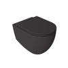 Εικόνα από Λεκάνη Κρεμαστή Bianco Ceramica Lenta 381600C-421 53cm Με Slim Soft Close Κάλυμμα Anthracite Matt