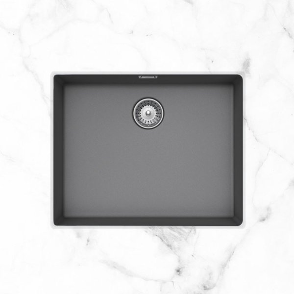 Εικόνα από Νεροχύτης Υποκαθήμενος Schock Cristalite Manhattan 30060U-1441 (55,6x45,6) Croma (Grey)