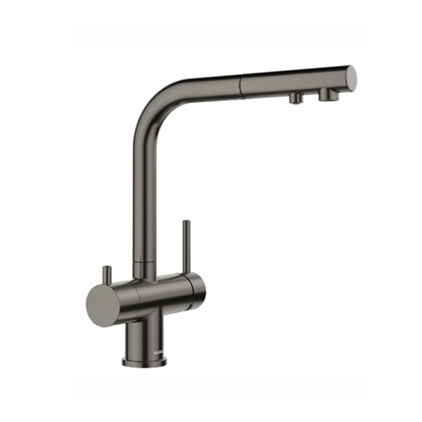 Εικόνα από Μπαταρία Κουζίνας Φιλτραρίσματος Νερού Blanco Fontas-S II Ντους 527737 Satin Dark Steel